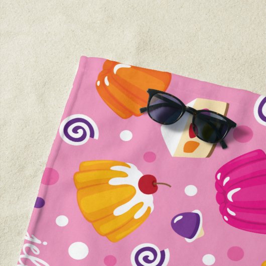 Serviette De Plage Jellies sucrées (En situation)