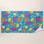 Serviette De Plage Jellies sucrées (Devant)