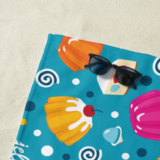 Serviette De Plage Jellies sucrées (En situation)