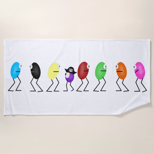 Serviette de plage Jelly Beans (Devant)