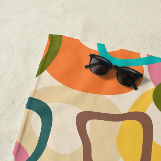 Serviette De Plage Jelly Carrés (En situation)