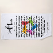 SERVIETTE DE PLAGE JESUS HEALS BEACH TOWING (Devant)