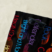 Serviette De Plage Jésus Noms et Attributs Yoga Mat (En situation)