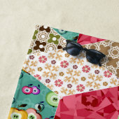 Serviette De Plage Jetez l'oreiller Abstrait patchwork quilt ret de c (En situation)