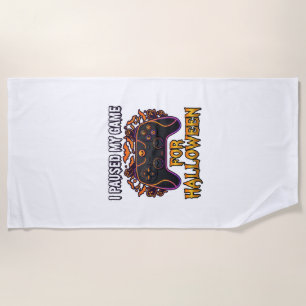 Serviette De Plage Jeu en pause Halloween Manette Chauves-souris Fant