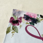 Serviette De Plage Jeunes Mariés Mariée et Marié Personnalisé Mariage (En situation)