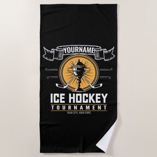 Serviette De Plage Jeux de hockey sur gazon (Devant)