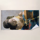 Serviette De Plage Johannes Vermeer - Le Lacemaker (Devant)