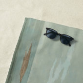 Serviette De Plage John James Audubon Peinture Pélicane Brown (En situation)