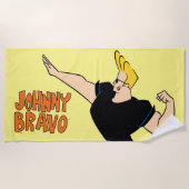 Serviette De Plage Johnny Bravo Flexing (Devant)
