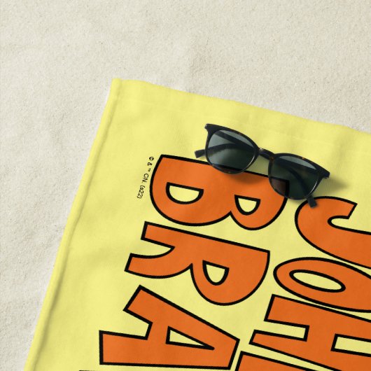 Serviette De Plage Johnny Bravo Flexing (En situation)