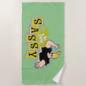 Serviette De Plage Johnny Bravo - Hey There Sassy (Devant)