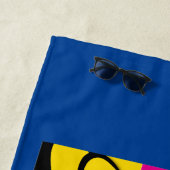 Serviette De Plage Johnny Bravo Pop Art Graphic (En situation)