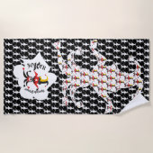 SERVIETTE DE PLAGE JOKER COMODIN POKER JOKER JOUEUR SPÉCIAL (Devant)