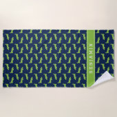 Serviette De Plage Joli Alligator Motif Enfants (Devant)
