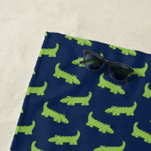 Serviette De Plage Joli Alligator Motif Enfants (En situation)