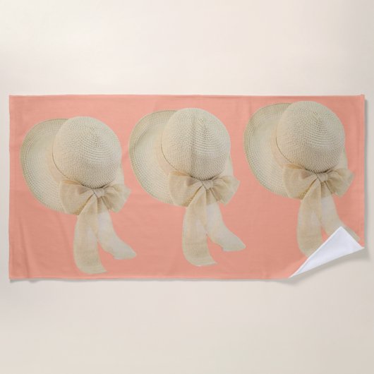 Serviette De Plage Joli casquette (Devant)