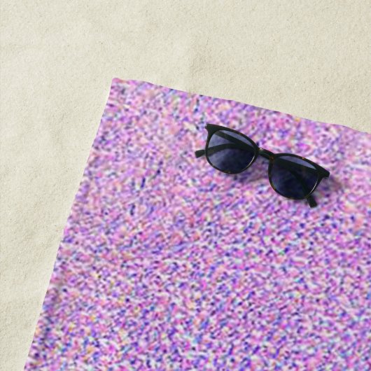 Serviette De Plage Joli Cool Stylish Beach Holographique (En situation)