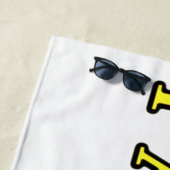 Serviette De Plage Joli dessin "SURVIVOR". Acheter (En situation)