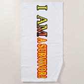 Serviette De Plage Joli dessin "SURVIVOR". Acheter (Devant)