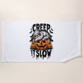 Serviette De Plage Joli Halloween Sloth (Devant)