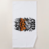 Serviette De Plage Joli Halloween Sloth (Devant)