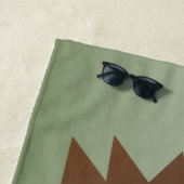 Serviette De Plage Joli hérisson Brown (En situation)