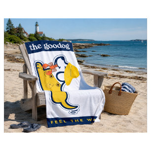 Serviette De Plage Joli Lobstah Pup Plage Côtière
