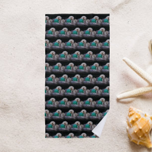 Serviette De Plage Joli Motif de loutres de mer jouant