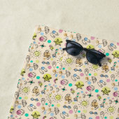 Serviette De Plage Joli motif de plage (En situation)