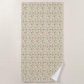 Serviette De Plage Joli motif de plage (Devant)