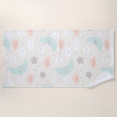 Serviette De Plage Joli Motif Pastel Sky souriant (Devant)