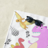 Serviette De Plage Joli Petit Dino Tout-Petit (En situation)