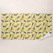 Serviette De Plage Joli petit motif abeilles (Devant)