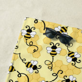 Serviette De Plage Joli petit motif abeilles (En situation)