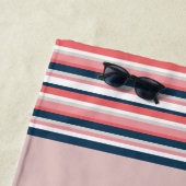 Serviette De Plage Joli phoque océanique ajouter nom (En situation)