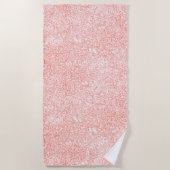 Serviette De Plage Joli rose (Devant)