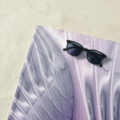 Serviette De Plage Joli rose Fleur moderne Abstrait Nom fractal (En situation)