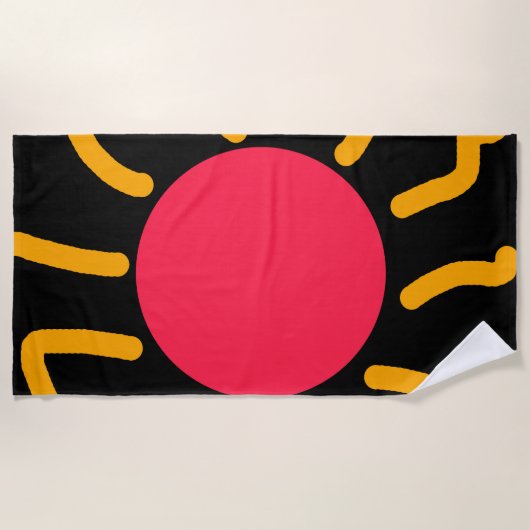 Serviette De Plage Joli soleil (Devant)