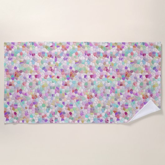 Serviette De Plage Joli verre coupé (Devant)