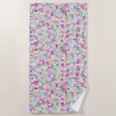 Serviette De Plage Joli verre coupé (Devant)