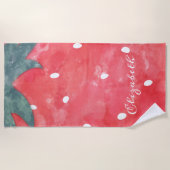 Serviette De Plage Jolie Aquarelle (Devant)