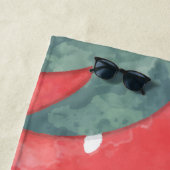 Serviette De Plage Jolie Aquarelle (En situation)