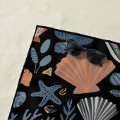 Serviette De Plage Jolie aquarelle coquillage corail (En situation)