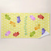 Serviette De Plage Jolie gelée bébés bonbons bonbons dessin animé (Devant)