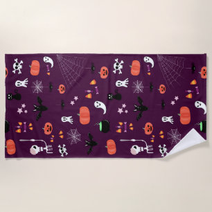Serviette De Plage Jolie Halloween Créatif Art