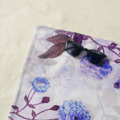 Serviette De Plage Jolie impression de fleurs violettes (En situation)