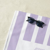 Serviette De Plage Jolie Lavender Bow Coquette Preppy Mariée Party (En situation)
