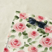Serviette De Plage Jolie Rose Florale Rose (En situation)