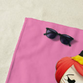 Serviette De Plage Jolie sorcière de sirène Déplaisante Thunder_Cove (En situation)